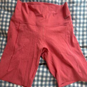 Nike Seamless pink/ orange biker shorts